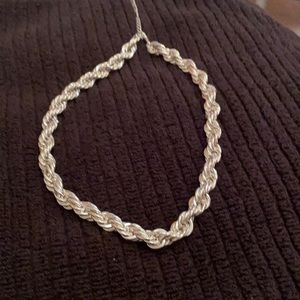Sterling Silver Rope Necklsce